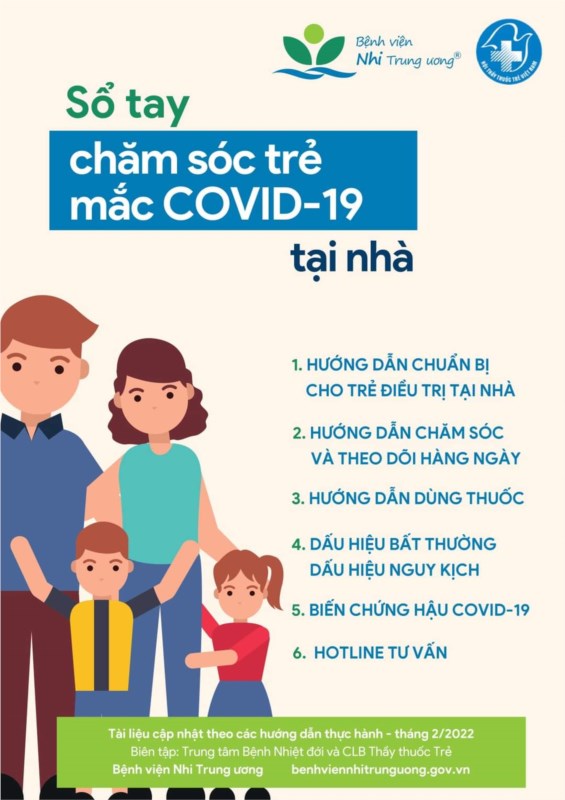 Tài liệu tham khảo: sổ tay chăm sóc trẻ em bị covid tại nhà